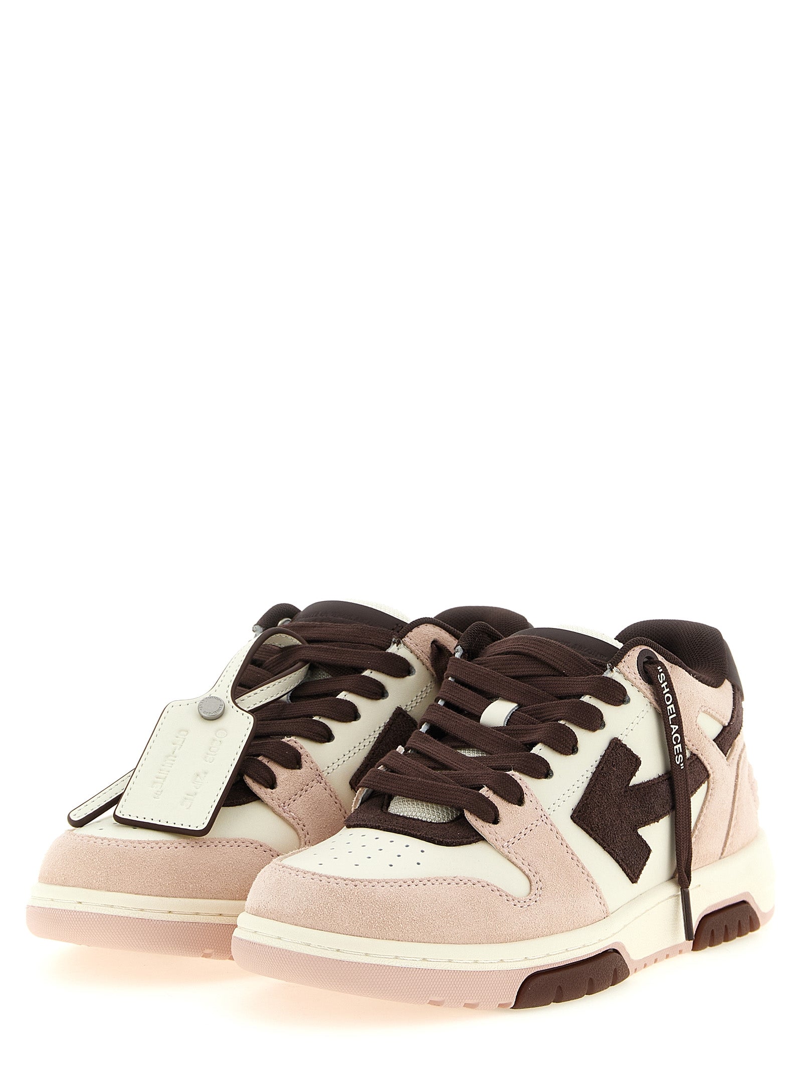 Off-White Multicolor Leather Low Top Sneakers