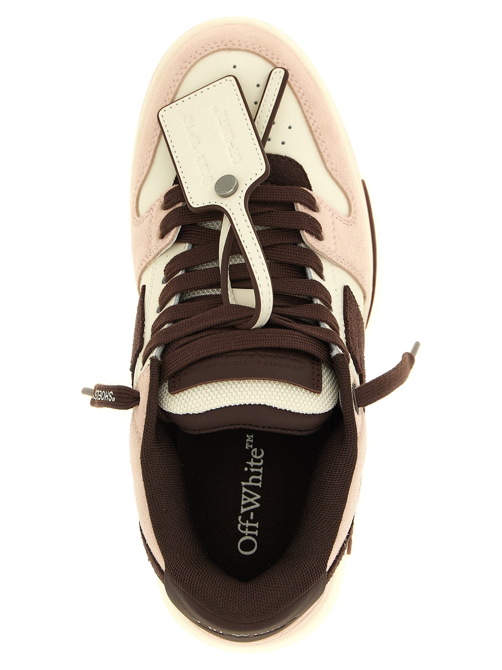 Off-White Multicolor Leather Low Top Sneakers