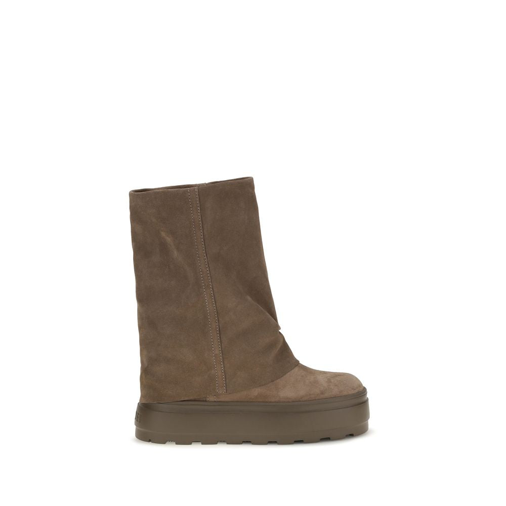 Casadei Brown Calf Leather High Boots