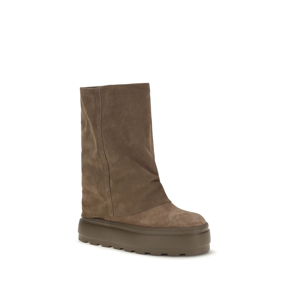 Casadei Brown Calf Leather High Boots