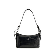 Vivienne Westwood Black Calf Leather Shoulder Bag