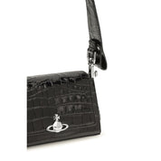 Vivienne Westwood Black Calf Leather Shoulder Bag