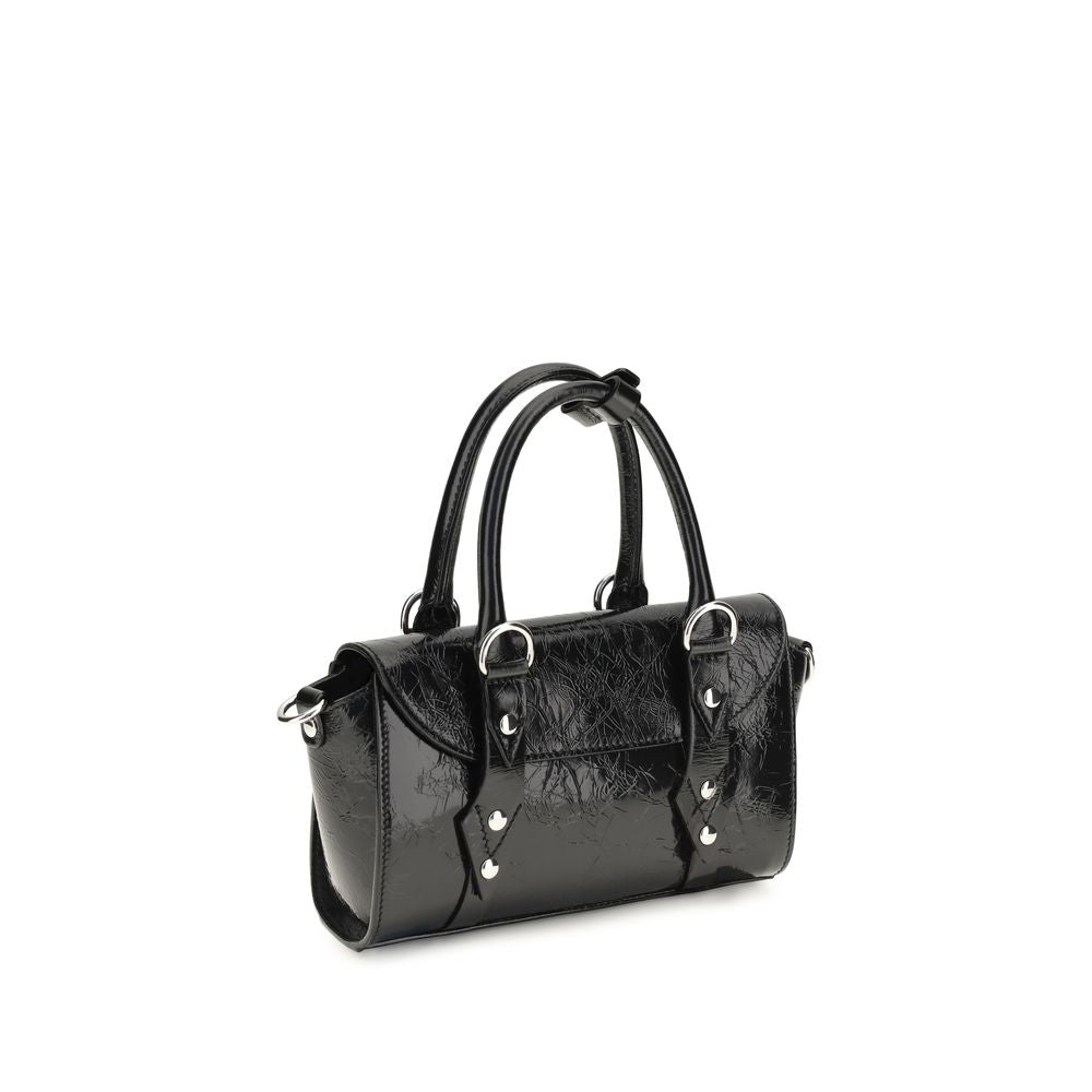 Vivienne Westwood Black Calf Leather Shoulder Bag
