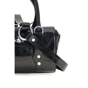 Vivienne Westwood Black Calf Leather Shoulder Bag