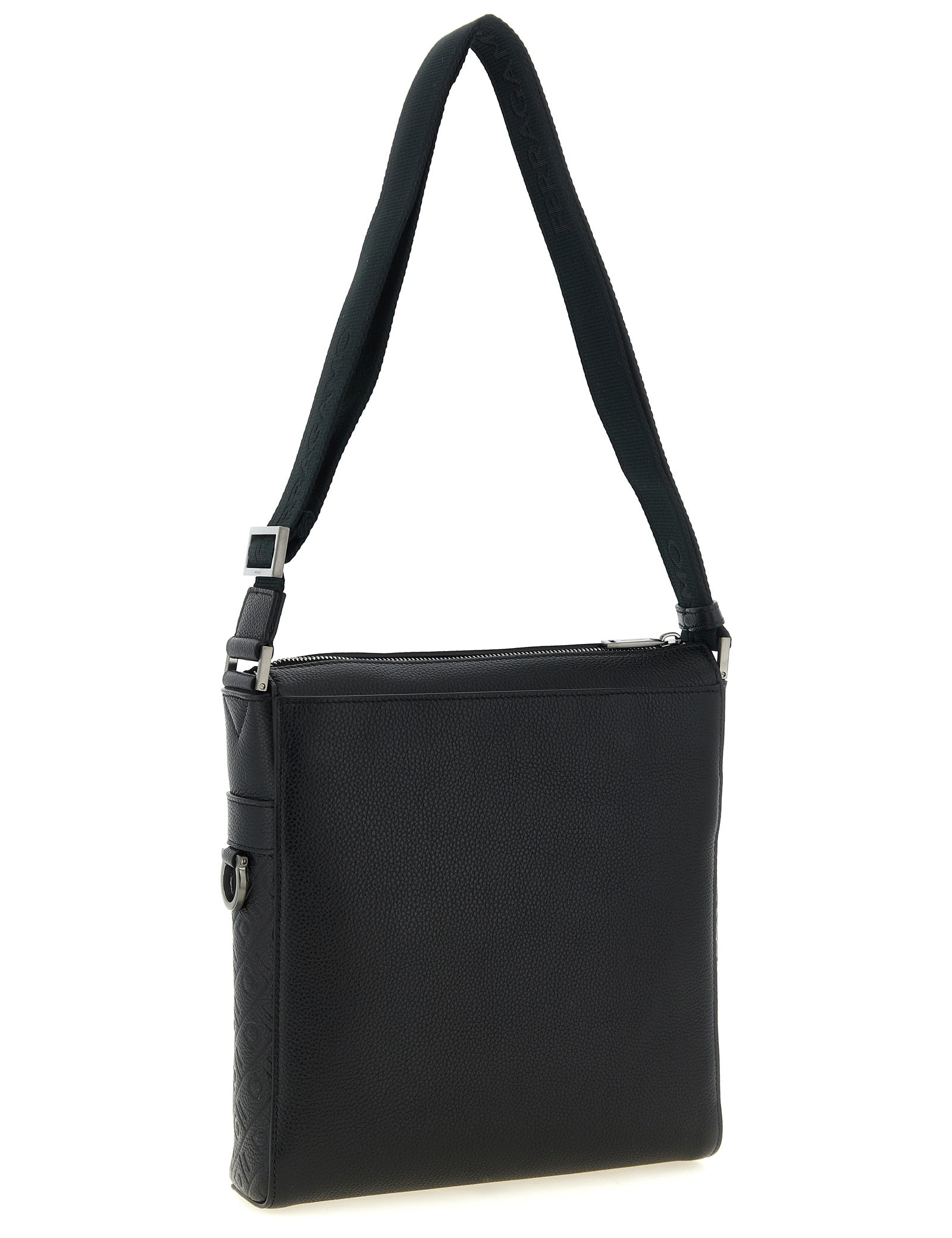 Ferragamo Black Calfskin Crossbody Bag