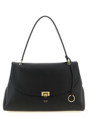 Ferragamo Black Calfskin Shoulder Bag