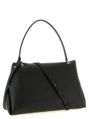 Ferragamo Black Calfskin Shoulder Bag