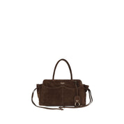 Prada Brown Suede Shoulder Bag