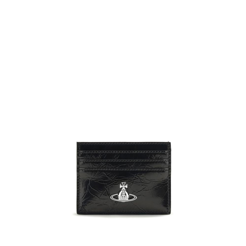 Vivienne Westwood Black Calf Leather Card Holder