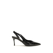 Ferragamo Black Calf Leather Pumps