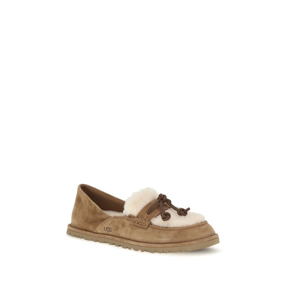 UGG Beige Suede Loafers