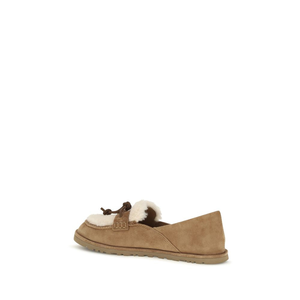 UGG Beige Suede Loafers