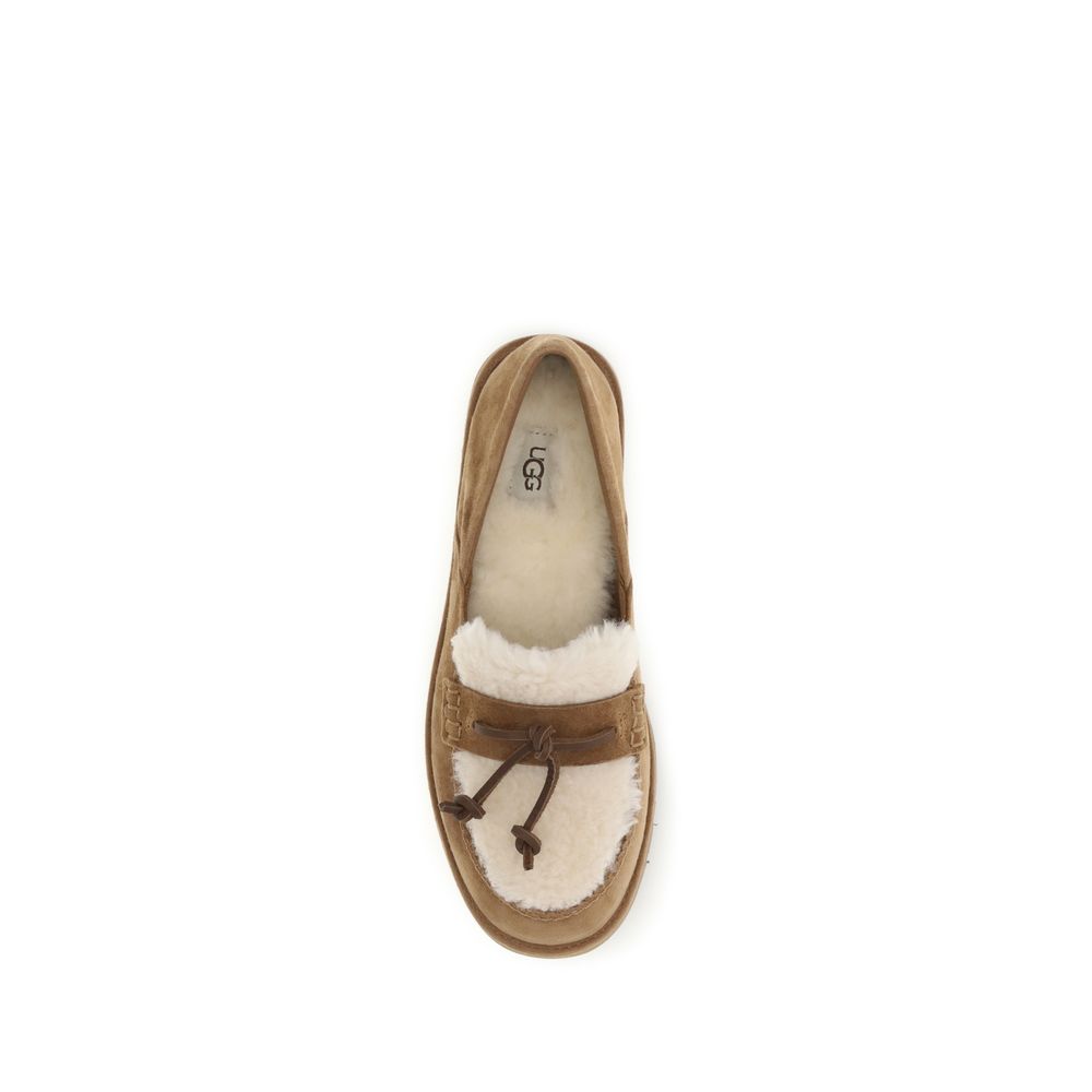 UGG Beige Suede Loafers