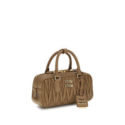 Miu Miu Beige Calf Leather Shoulder Bag