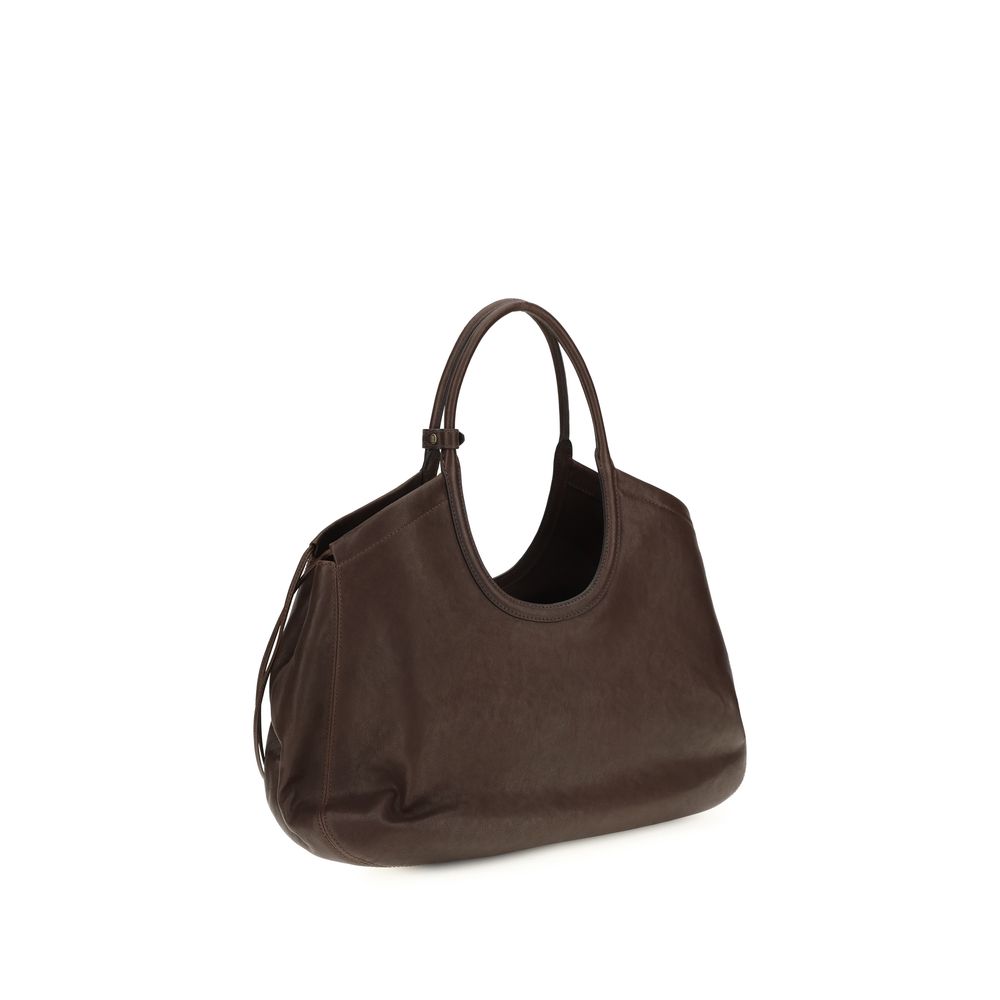 Miu Miu Brown Lambskin Shopping Bag