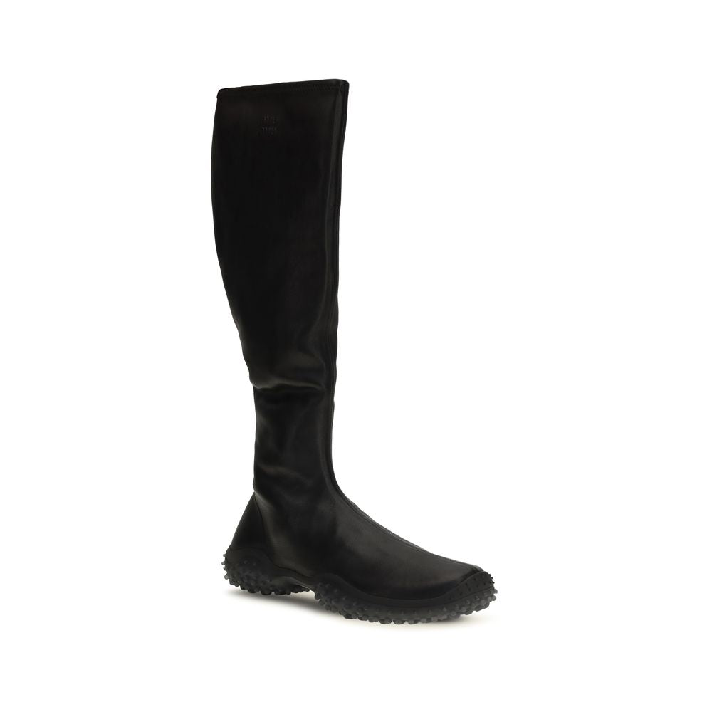 Miu Miu Black Lambskin Ankle Boots