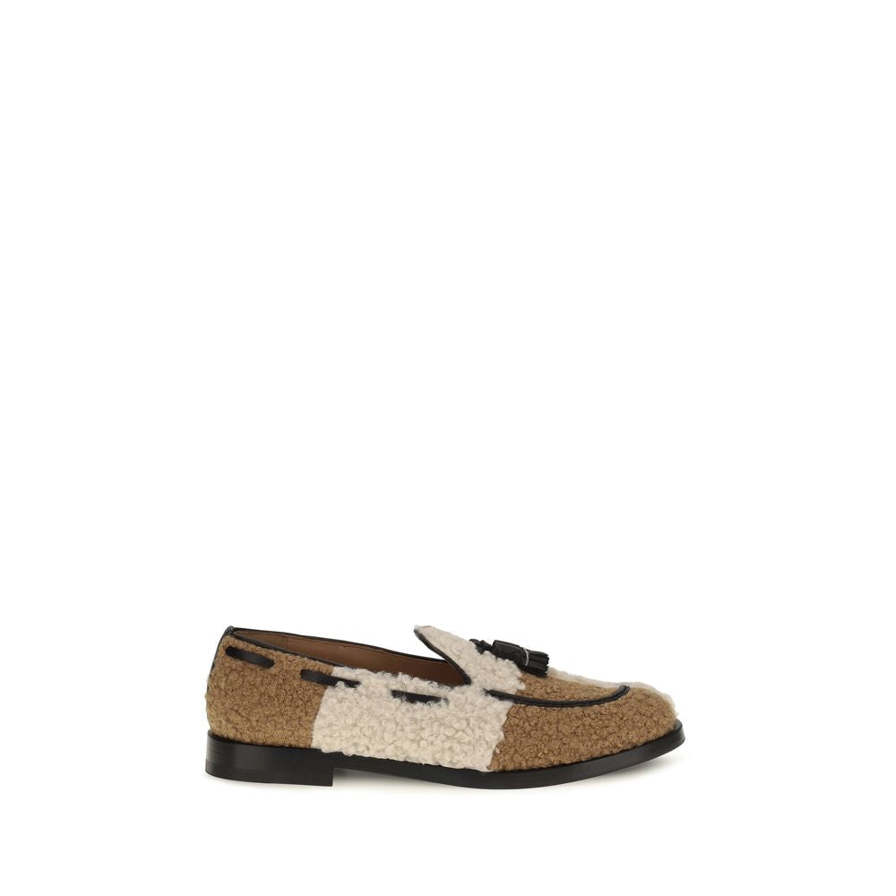 Fratelli Rossetti Beige Fabric Loafers