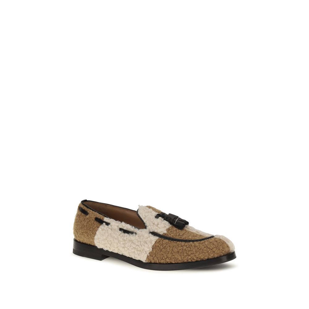 Fratelli Rossetti Beige Fabric Loafers