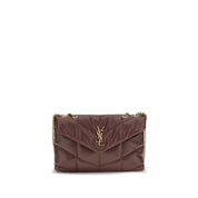 Saint Laurent Bordeaux Lambskin Shoulder Bag