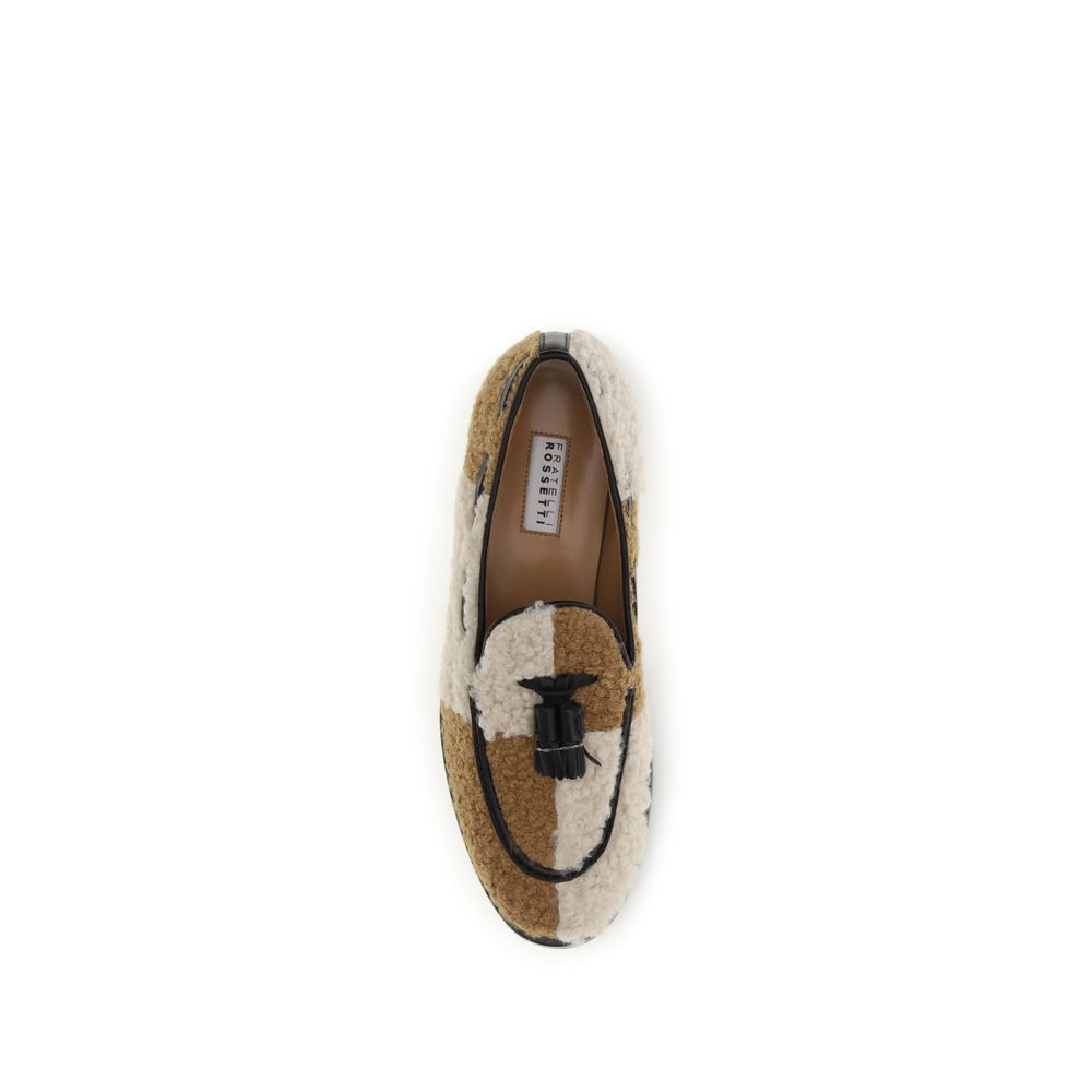 Fratelli Rossetti Beige Fabric Loafers