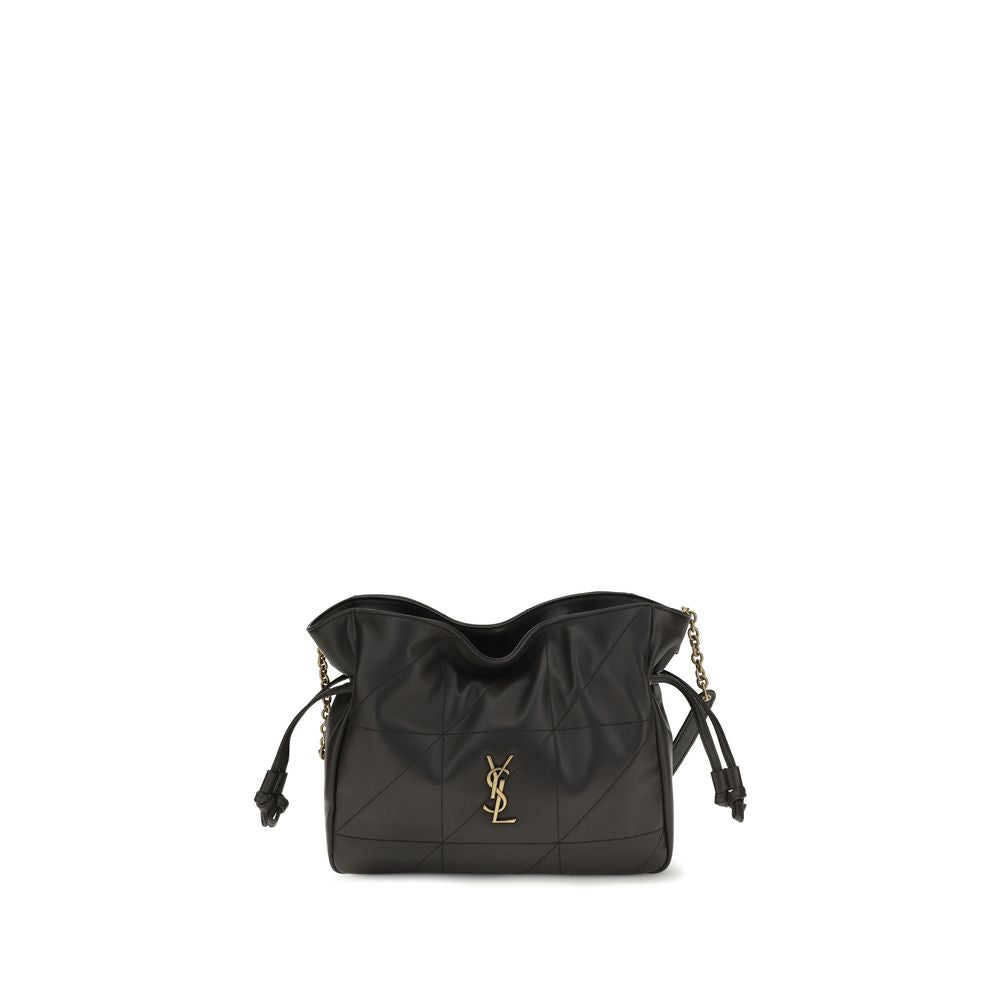 Saint Laurent Black Lambskin Clutch Bag