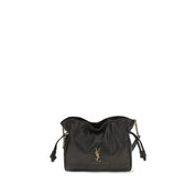 Saint Laurent Black Lambskin Clutch Bag