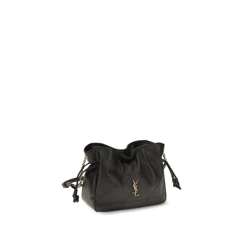 Saint Laurent Black Lambskin Clutch Bag