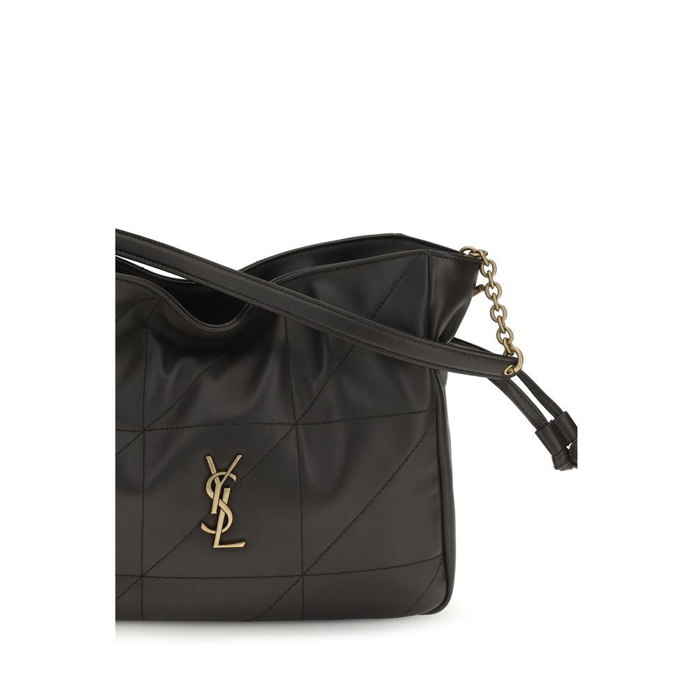 Saint Laurent Black Lambskin Clutch Bag