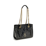 Saint Laurent Black Calf Leather Shoulder Bag
