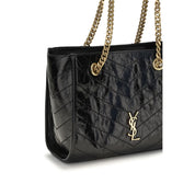 Saint Laurent Black Calf Leather Shoulder Bag