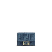 Fendi Blue Cotton Wallet