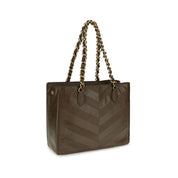 Valentino Garavani Brown Calf Leather Shoulder Bag
