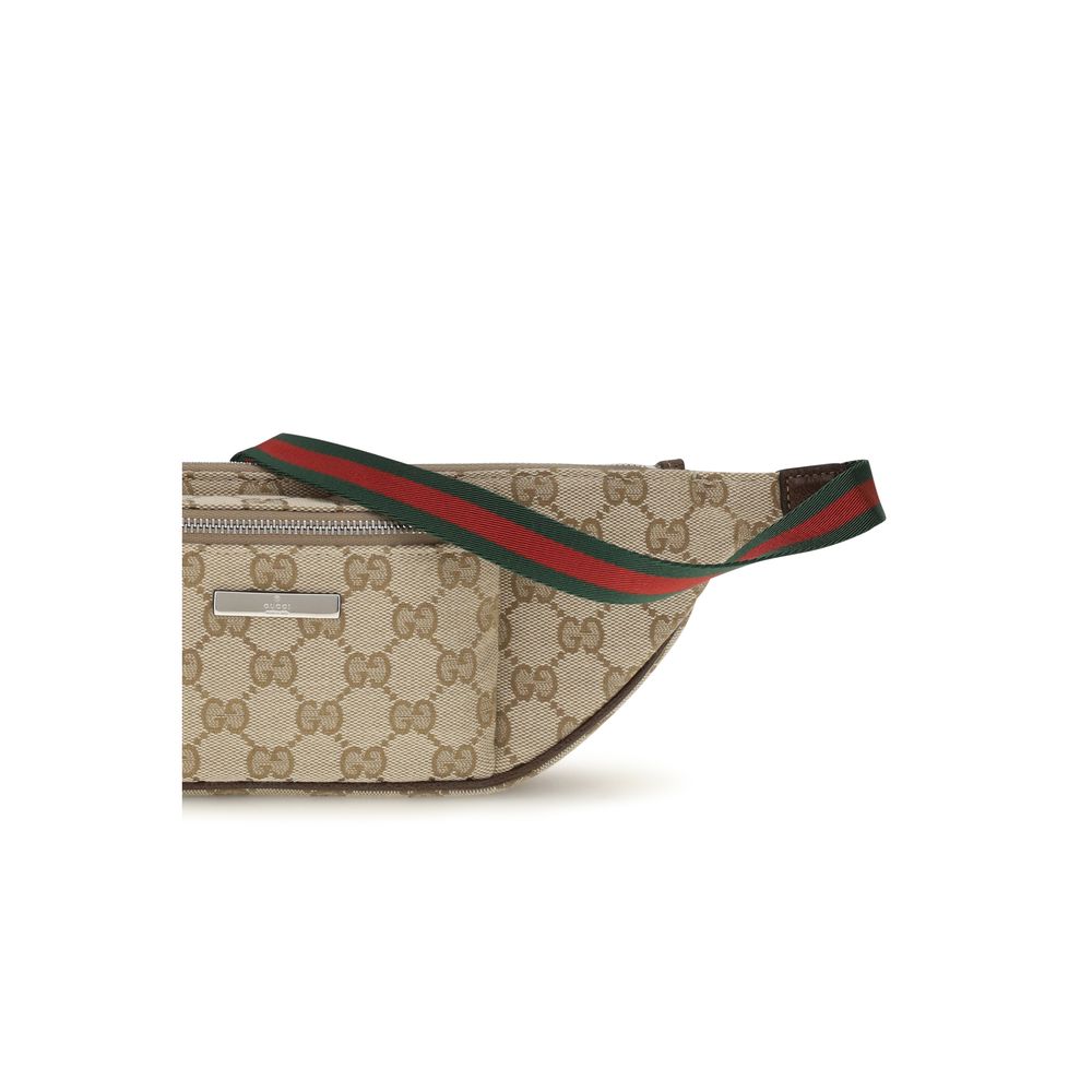 Gucci Beige Fabric Shoulder Bags