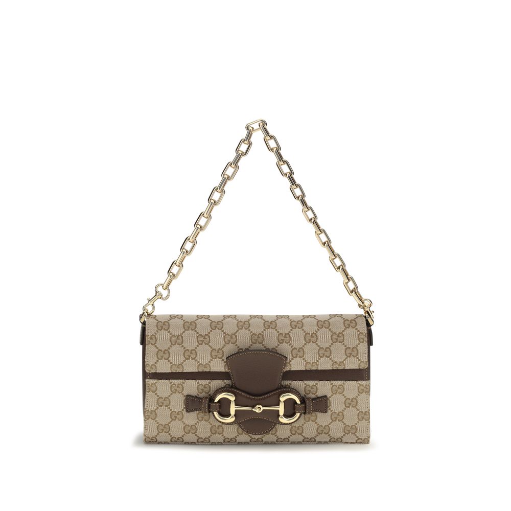 Gucci Beige Canvas Shoulder Bag