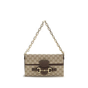 Gucci Beige Canvas Shoulder Bag