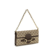 Gucci Beige Canvas Shoulder Bag