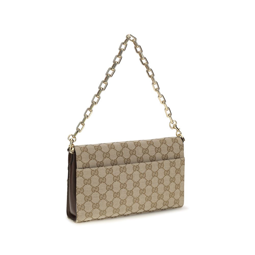 Gucci Beige Canvas Shoulder Bag