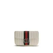 Gucci White Nappa Leather Shoulder Bag