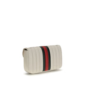 Gucci White Nappa Leather Shoulder Bag