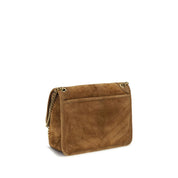 Saint Laurent Brown Suede Shoulder Bag