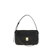 Ferragamo Black Calf Leather Shoulder Bag