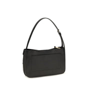 Ferragamo Black Calf Leather Shoulder Bag