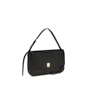 Ferragamo Black Calf Leather Shoulder Bag