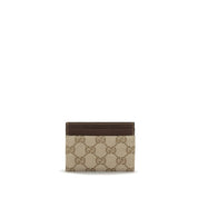 Gucci Brown Cotton Cardholder