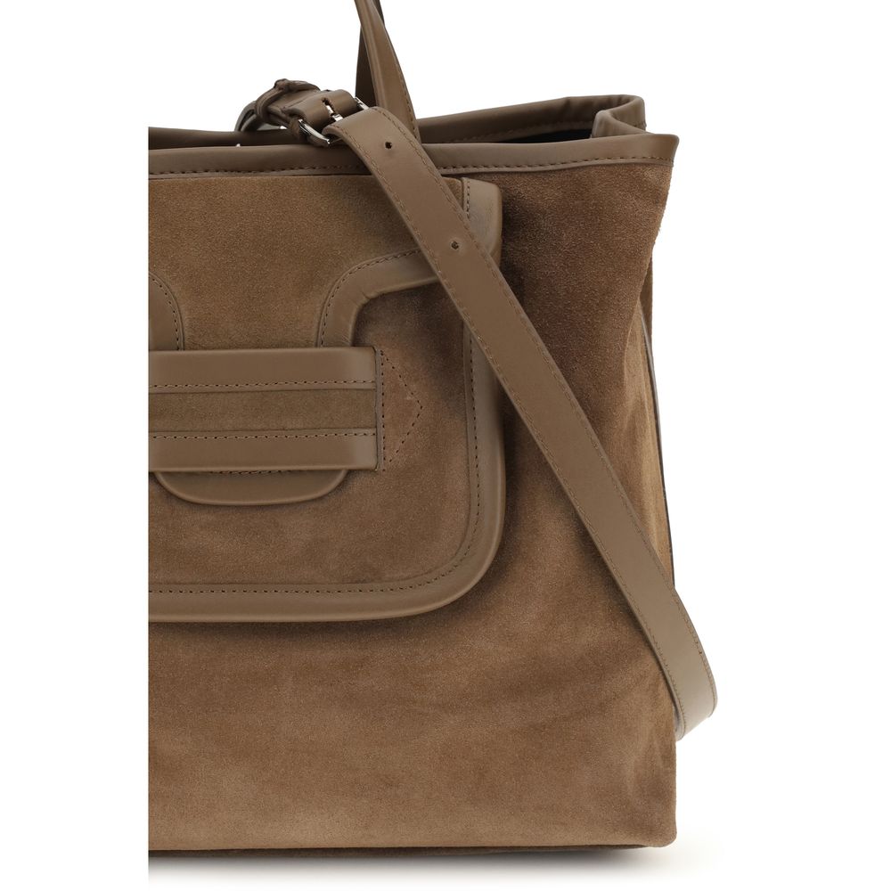 Pierre Hardy Brown Suede Shoulder Bag