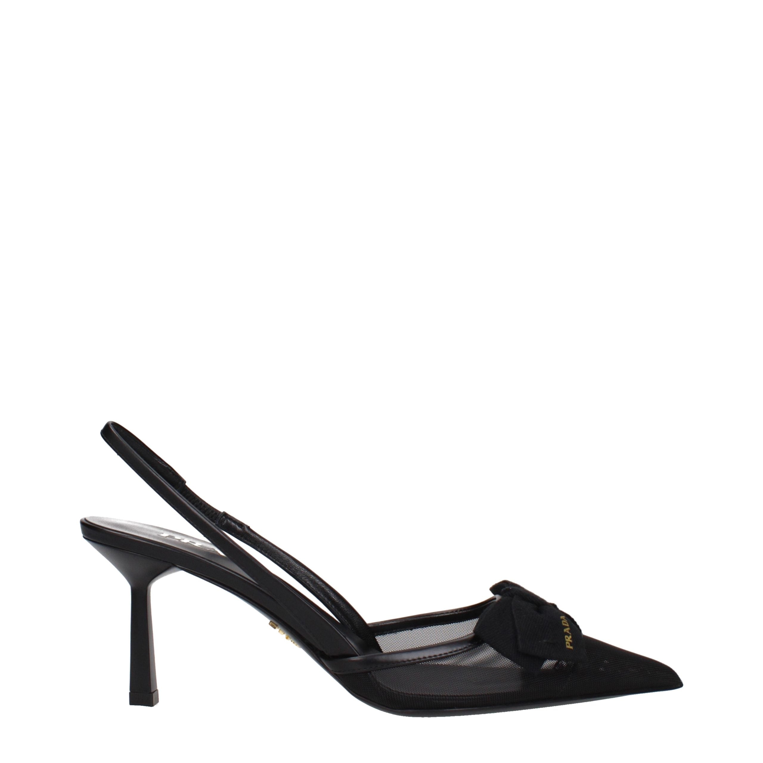 Prada Black Fibres Pumps