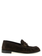 Saint Laurent Brown Calfskin Loafers