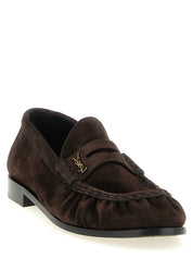 Saint Laurent Brown Calfskin Loafers