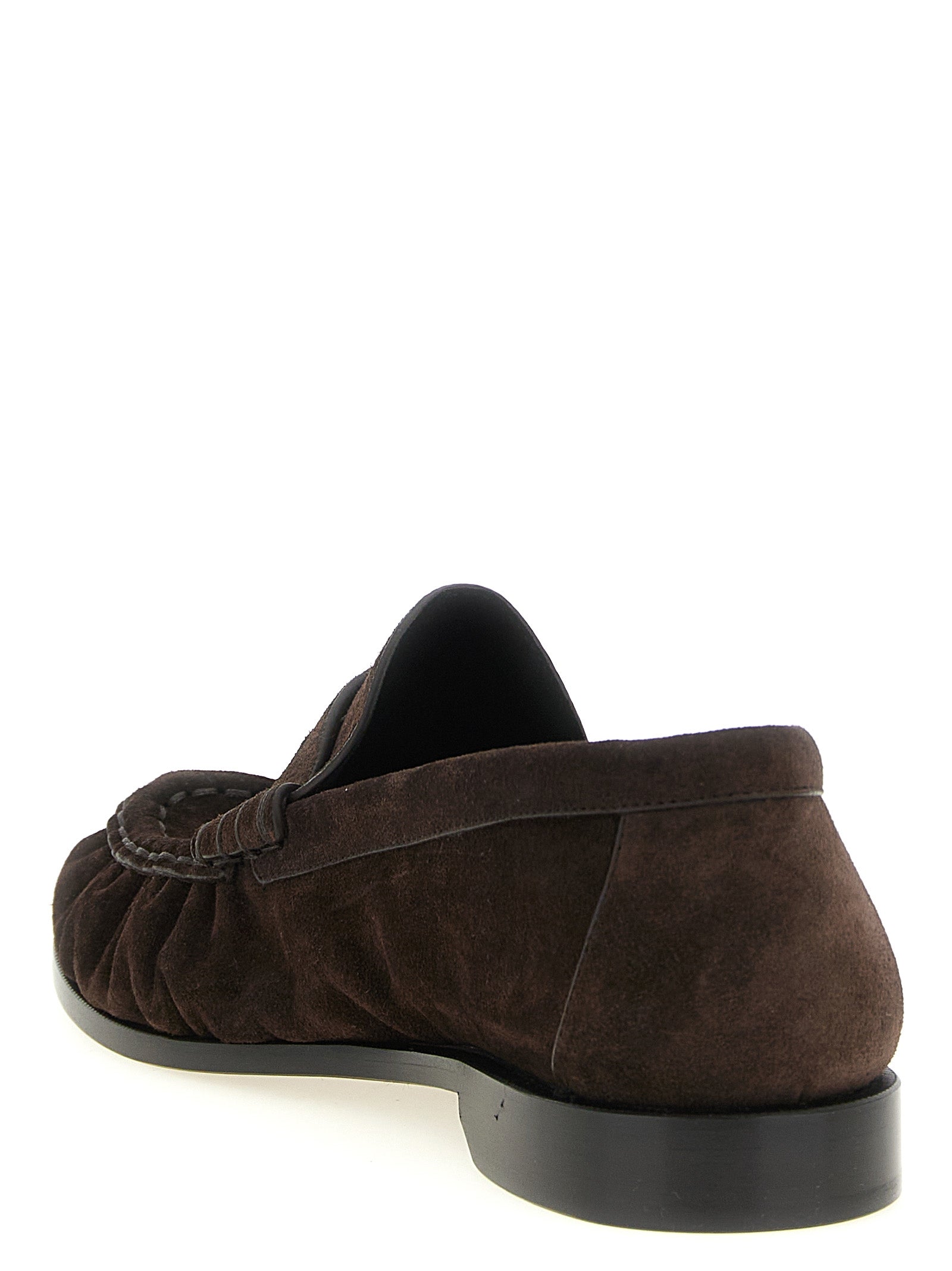 Saint Laurent Brown Calfskin Loafers