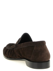 Saint Laurent Brown Calfskin Loafers